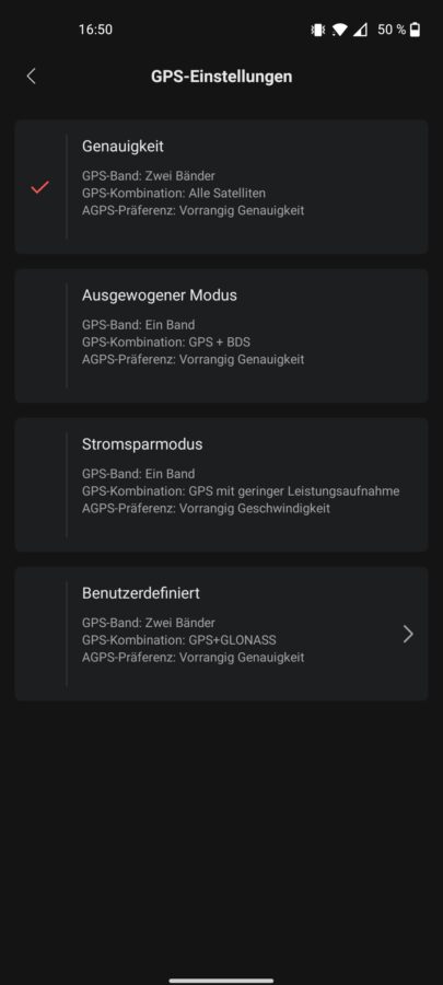 Amazfit GTS 4 Test Uhreinstellungen 2