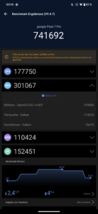 Google Pixel 7 Pro Test Screenshot AnTuTu