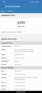 Google Pixel 7 Pro Test Screenshot Geekbench 1