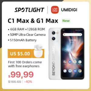 Umidigi G1 C1 Max vorgestellt early bird