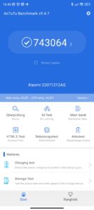 Xiaomi 12T Screenshot Antutu