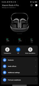 Xiaomi Buds 4 Pro Test App 3