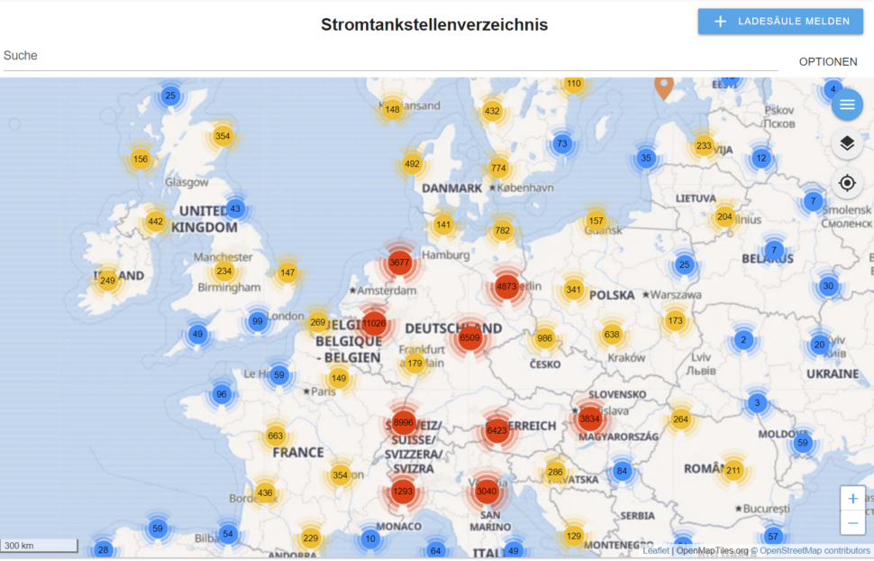 GoignElectric Stromtankstellenverzeichnis