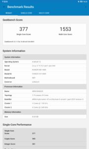 Honor Pad 8 Test Benchmark 9