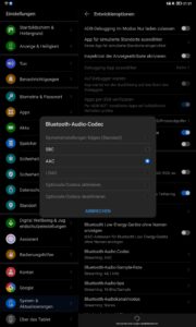 Honor Pad 8 Test Einstellungen Bluetooth Audio