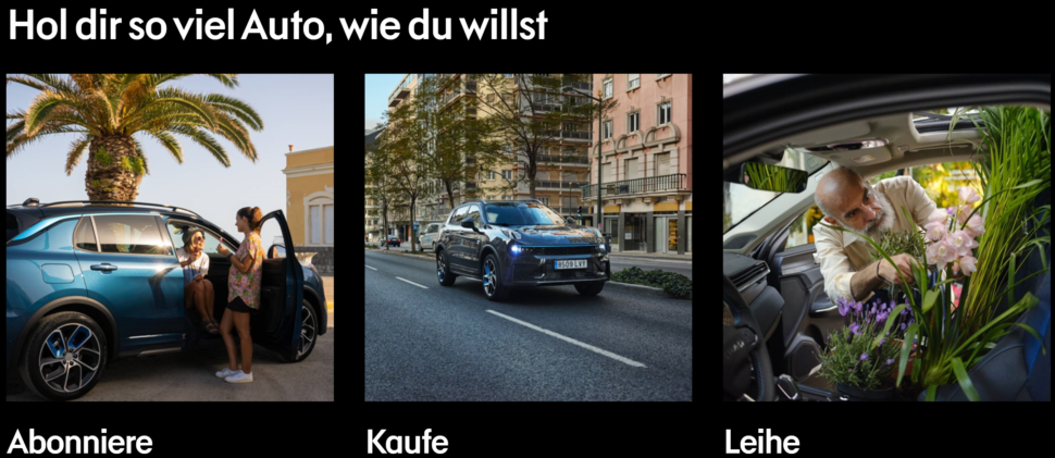 Lynk Co vorgestellt Optionen