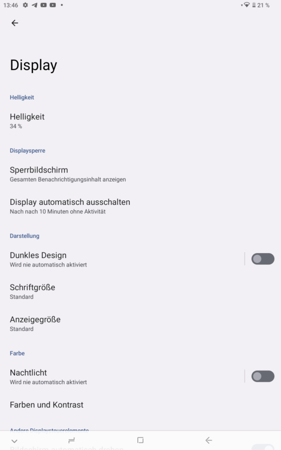 Doogee T10 display settings 1