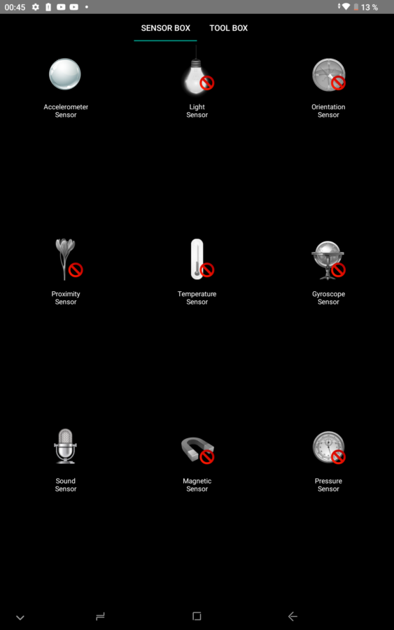 Doogee T10 sensors