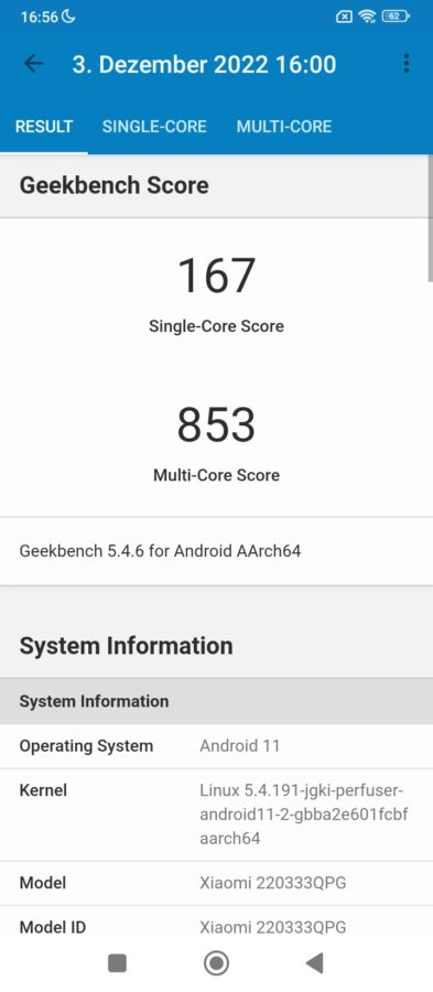 Screenshot poco 40 Geekbench