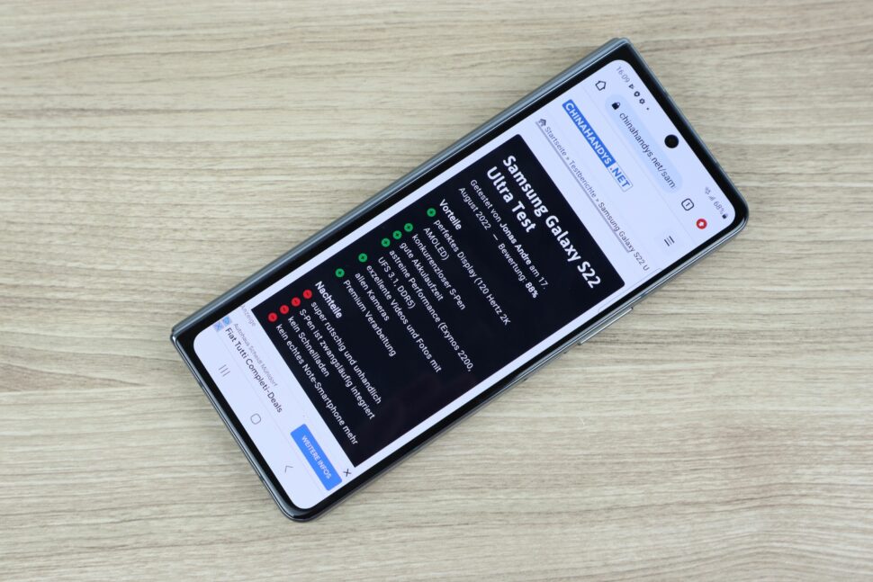 Samsung Galaxy Z Fold 4 Display Test 1