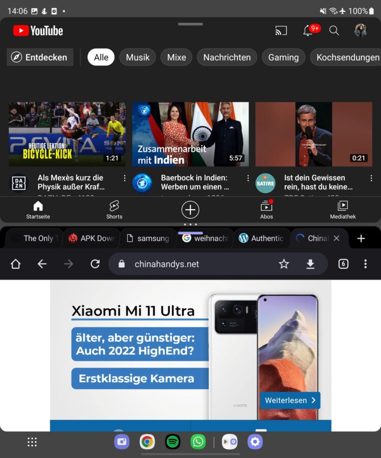 Samsung Galaxy Z Fold 4 Multitasking 3