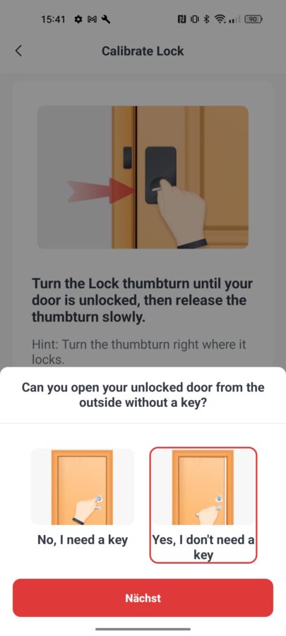 SwitchBot Lock App einrichten 6