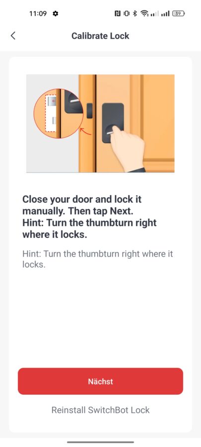 Switchbot Lock einstellungen 4