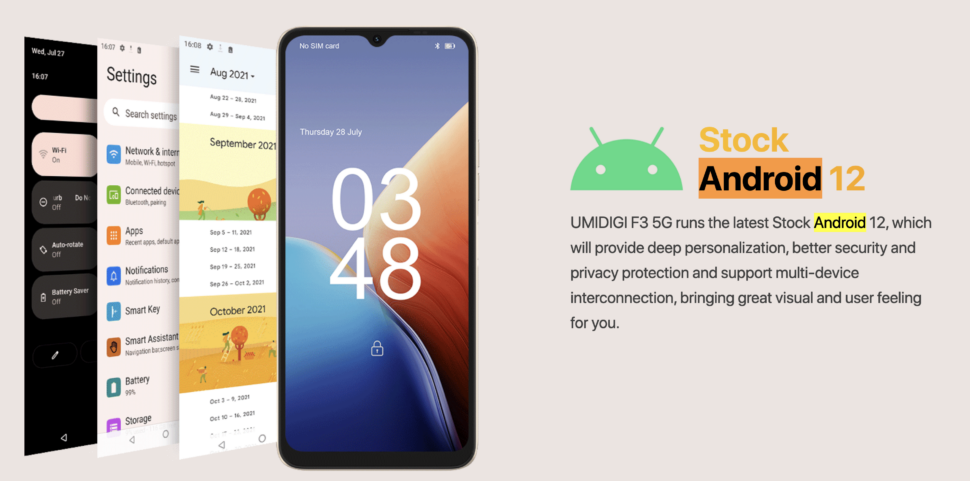 umidigi f3 5g android 12