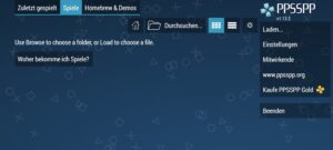 Smartphone Emulator Anleitung PSP