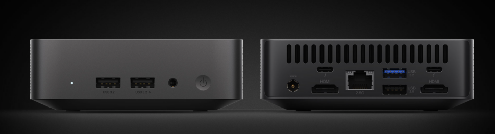 Anschluesse des Xiaomi Mini PC