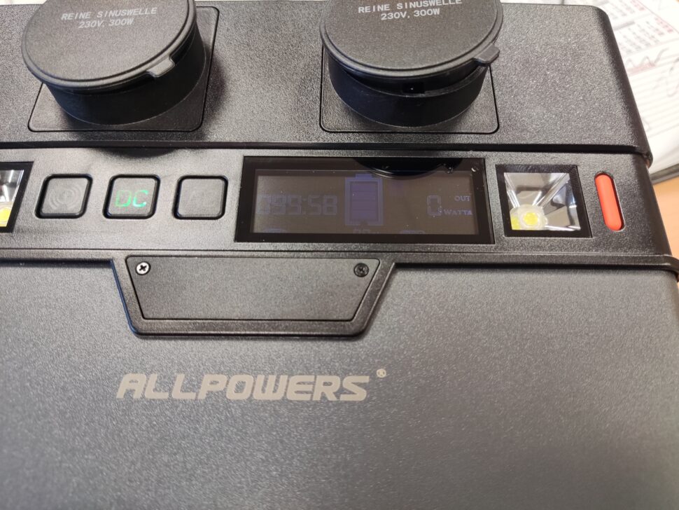 Allpowers S300 Display unten