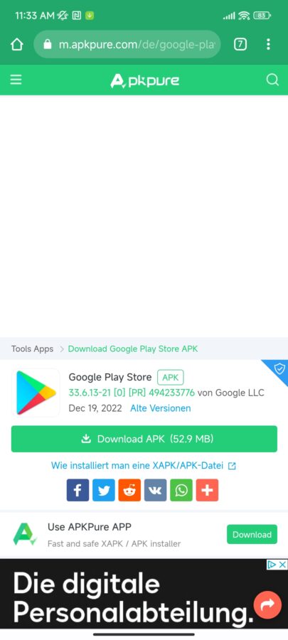 Google Playstore installieren MIUI 14 2