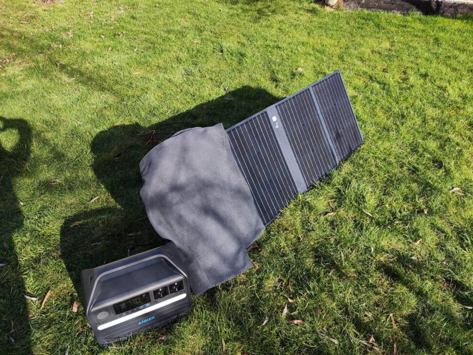 Anker 625 Solarpanel Verschattung1