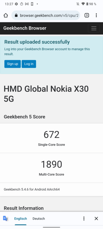 Nokia X30 5G Benchmarks Test 2