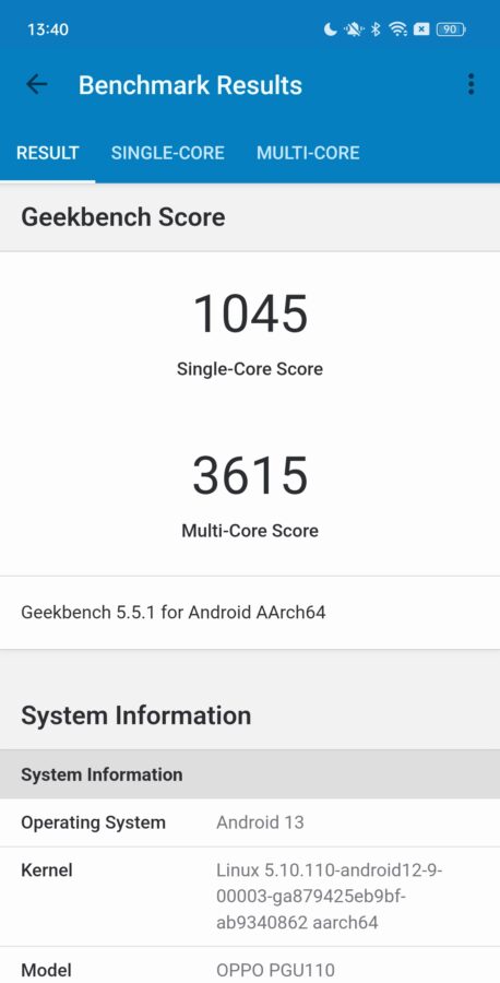 Oppo Find N2 Benchmark 3