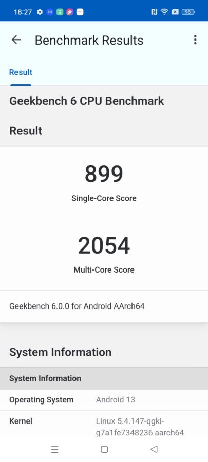 17Realme 10 Pro Geekbench 6