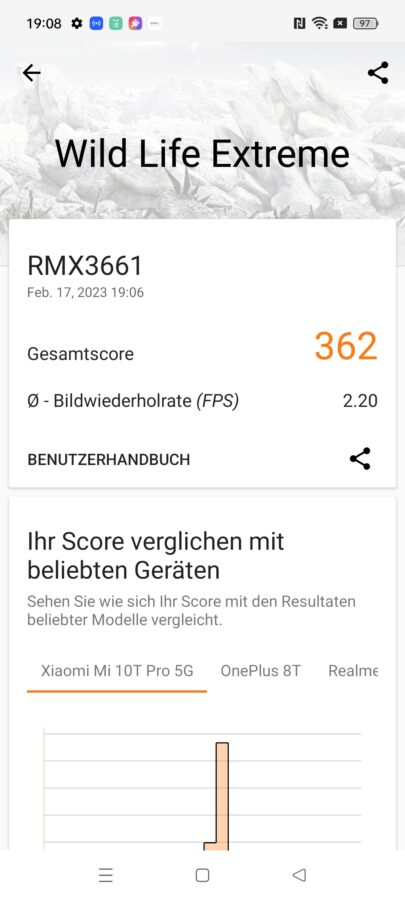 19Realme 10 Pro Test 3dmark wildlife extreme