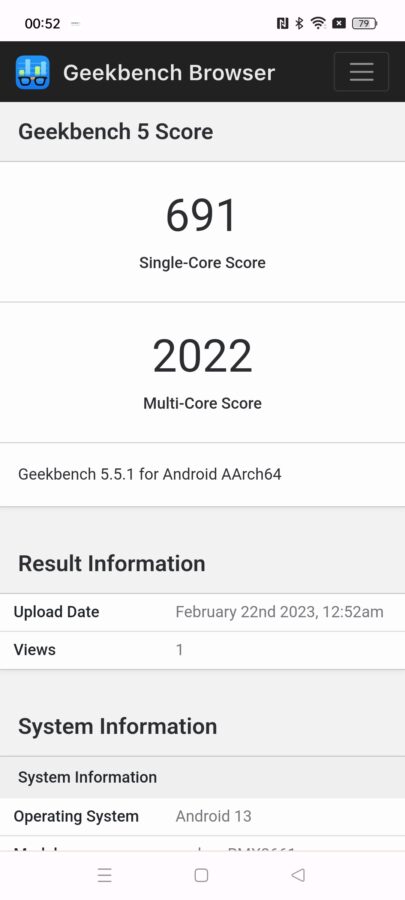 37Realme 10 Pro Test geekbench 5