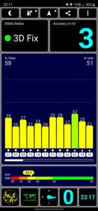 Samsung S23 Ultra Test Screenshot GPS drinnen