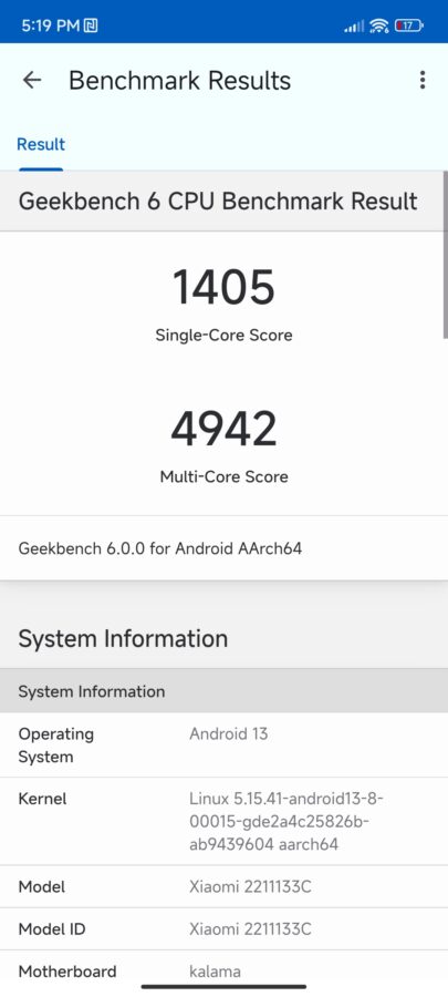 Xiaomi 13 Benchmarks 2