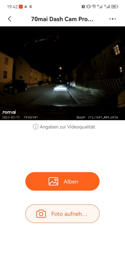 70mai Dashcam pro plus app1