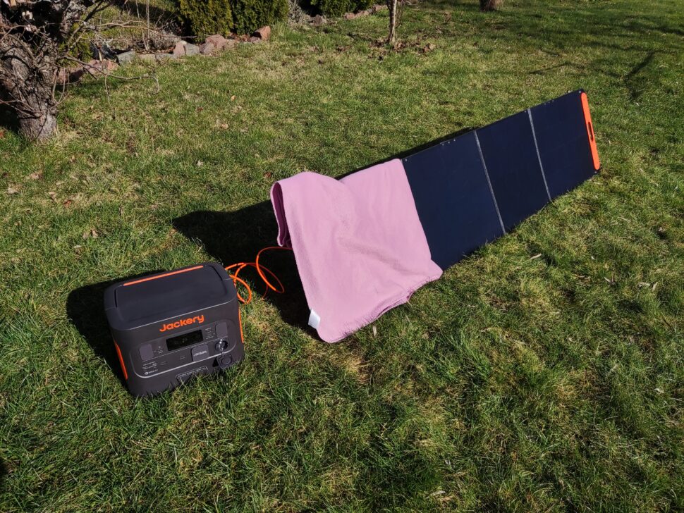 Jackery Solar Saga 200 Verschattung2