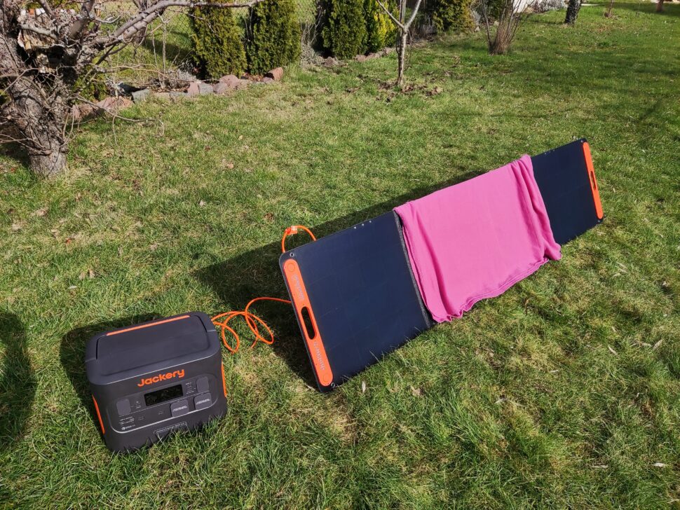 Jackery Solar Saga 200 Verschattung7