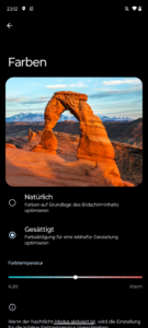 Motorola Moto G73 Test Display Einstellungen 3