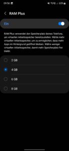 Samsung A54 Test Screenshot RAM Plus