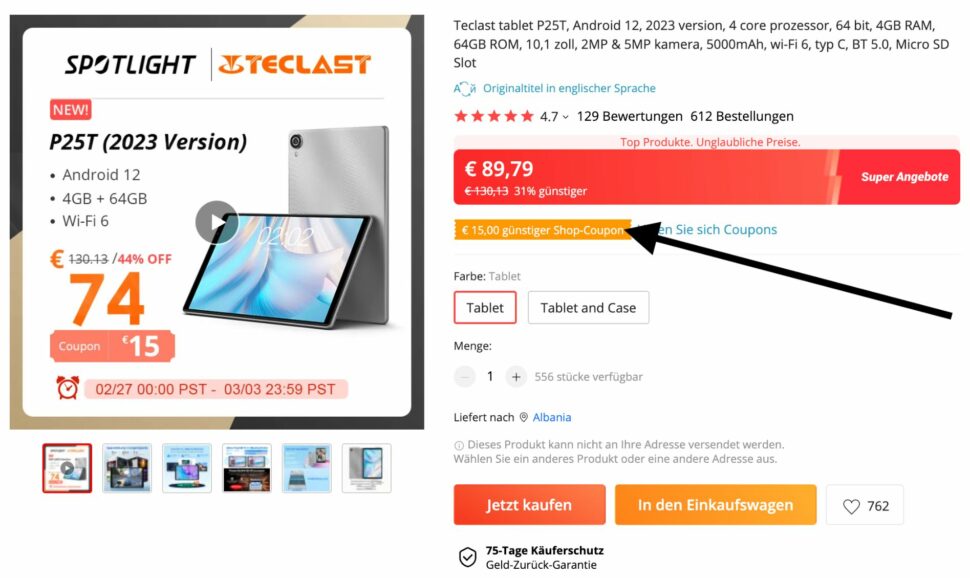 Teclast P25T 2023 Aliexpress Sale 1