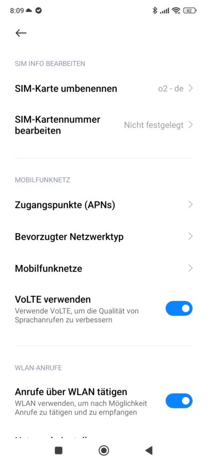 Redmi Note 12 4G volte vowifi