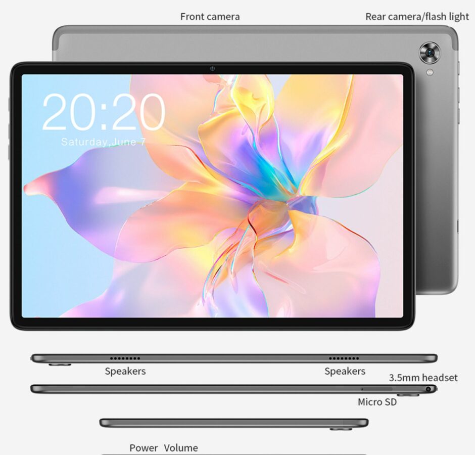 Teclast P40HD buttons