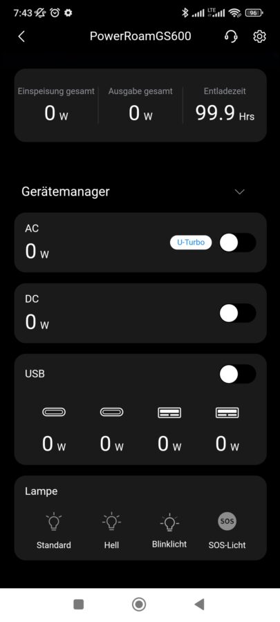 UGreen PowerRoam 600 App Steuerung2