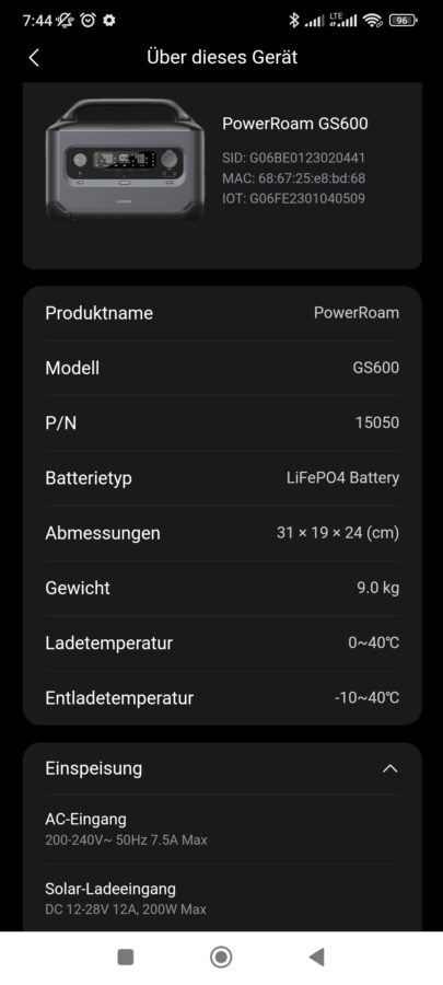 UGreen PowerRoam 600 App Steuerung6