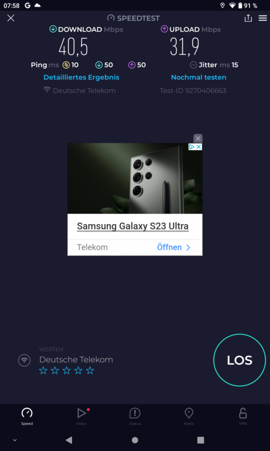 iPlay 50 Pro Speedtest 1