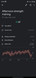 Xiaomi Mi Band 8 Test Workout Krafttraining 1