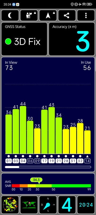 Nubia Z50 Ultra GPS