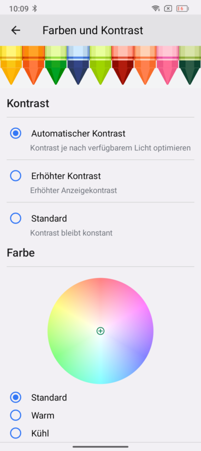 oscal c70 display settings