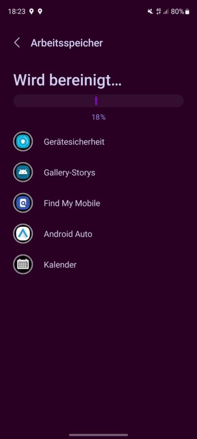 RAM Erweiterung nach Start Apps S20FE 1