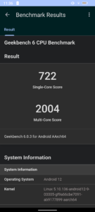 Ulefone Power Armor 19T Test Screenshot Benchmark 1