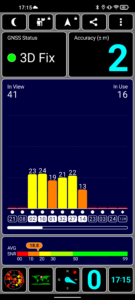 Unihertz Luna inside im Gebaeude GPS