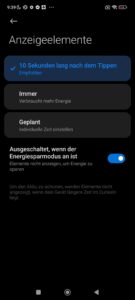 Displayeinstellungen AOD Xiaomi 13 Ultra Test 4