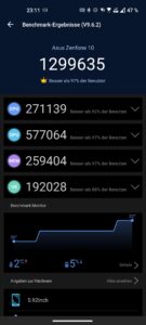 Asus ZenFone 10 Test Screenshot AnTuTu v9