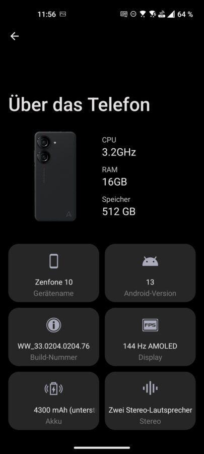 Asus ZenFone 10 Test Screenshot System 6